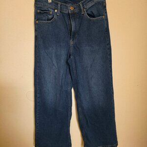 Gap high rise stride 6s 28s dark wash
